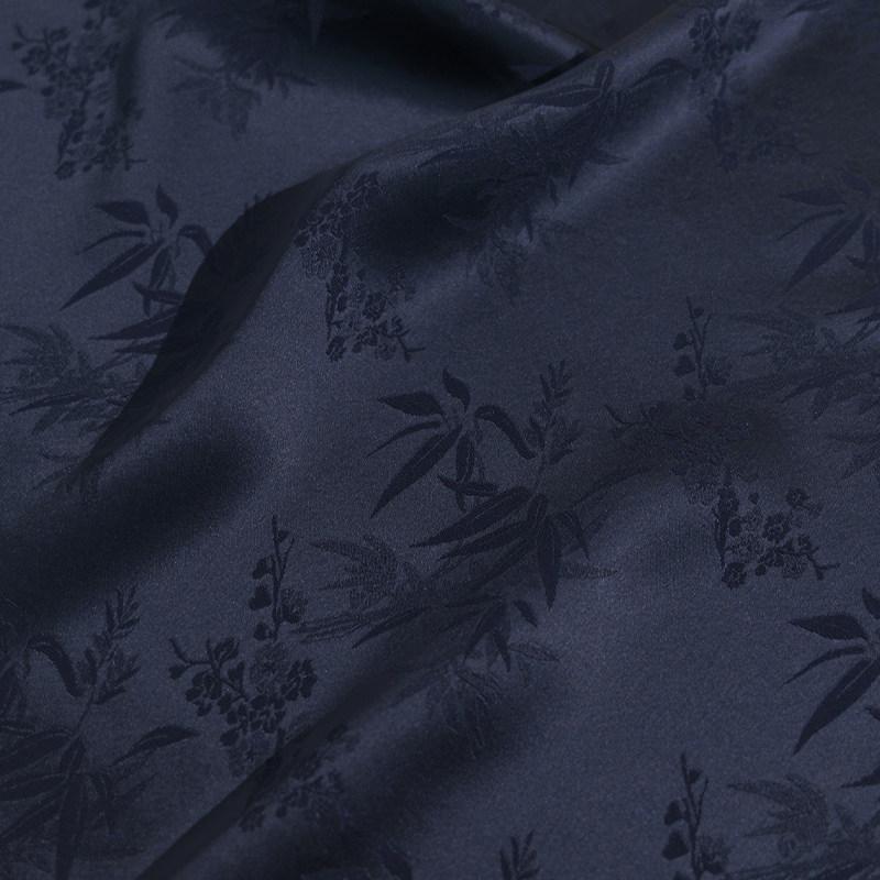 

150cm Wide Vintage Bamboo Leaf Soft Silk Jacquard Fabric Luxury for DIY Handmade Sewing Lady Elegant Dress Underwear Cloth 50x150cm