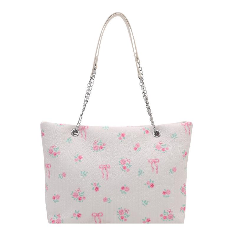 

Niche design large capacity bucket bag spring new fashion trend chain oneshoulder crossbody women s bag білий