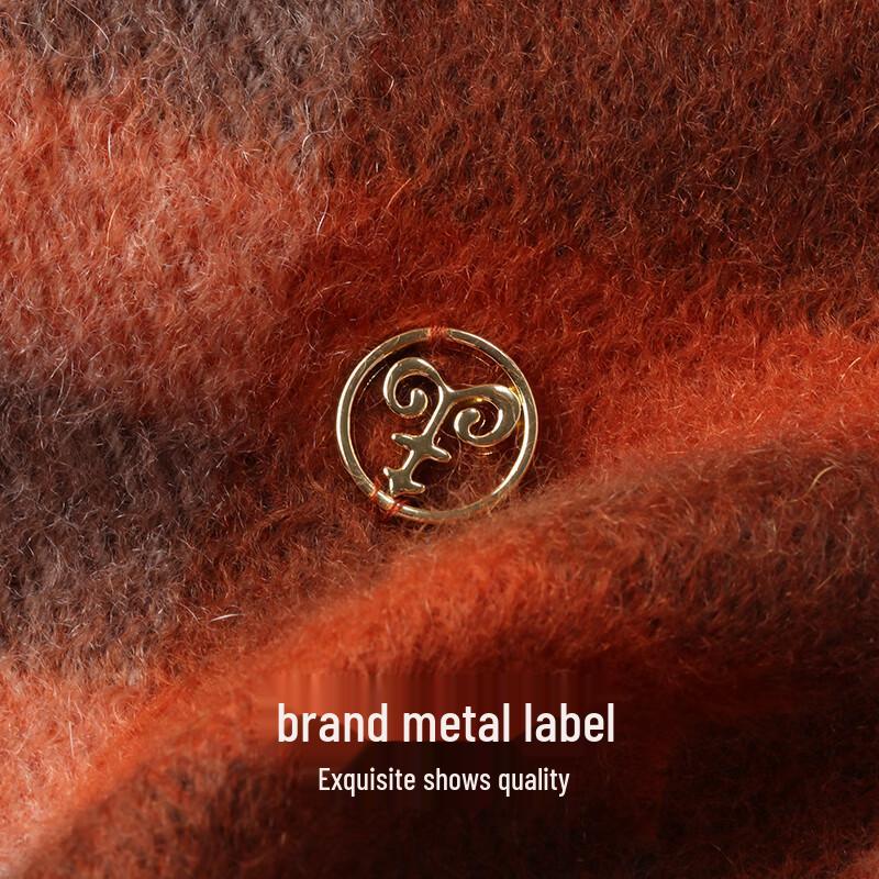 Hengyuanxiang Damen Kaschmirmischung Karoschal Shawl