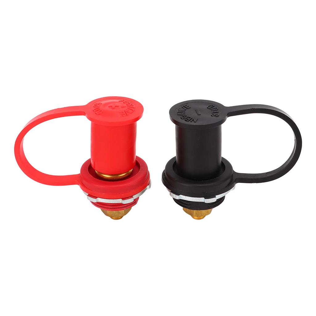 1 Pair 3 8 Inch Stud Black Red Car Battery Charger Post Brass Remote Battery Terminal for Trucks Boats ATVs