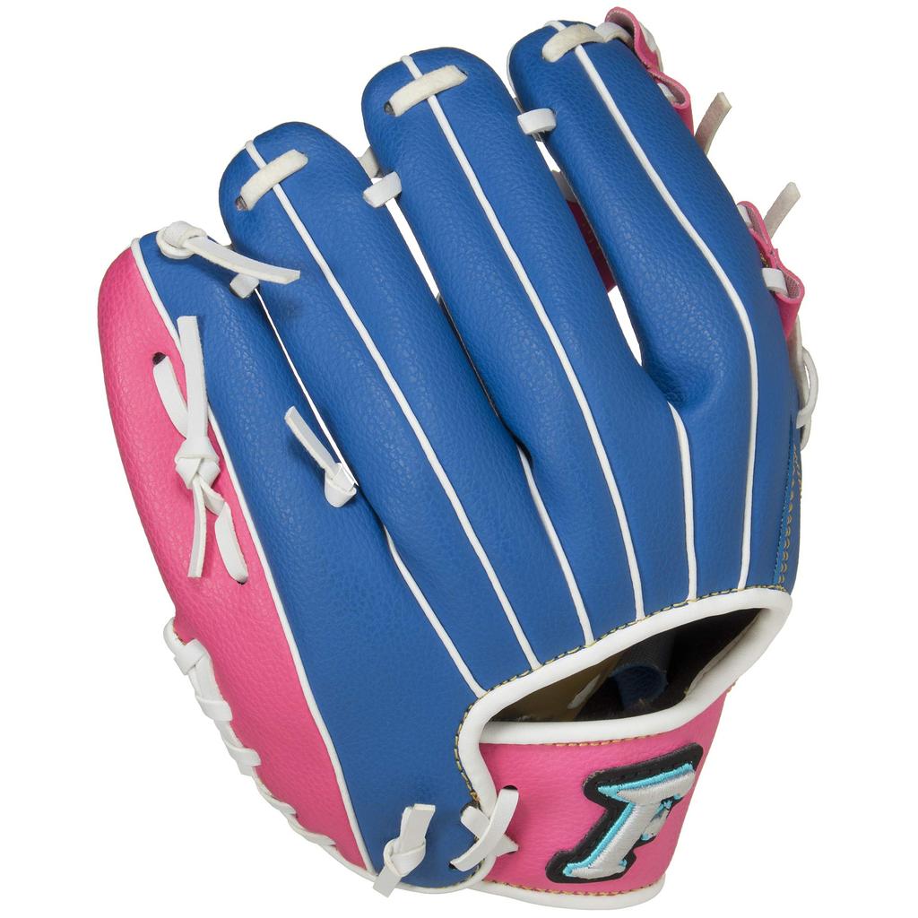 Sakurai FALCON Baseball for Youth Fits Size for Early Elementary School Blue x Pink Glove, All-Around, Softballs, 120-130cm, Students, FG-1202,