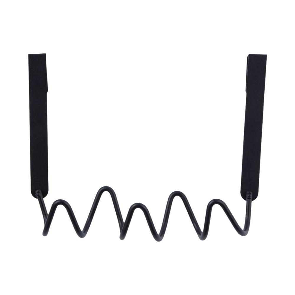 Moisture-proof Metal Wall Hook Colorful Door Back Clothes Hook Creative Coat Hooks  for Home Black 3 Hooks