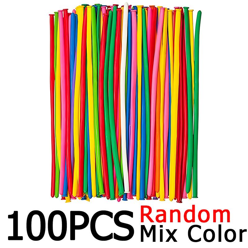 Spiral Twist Balloon Long Balloon with Random Color Inflater Kit for Party Decorations Gender Reveal Festival Event Supplies ZYF