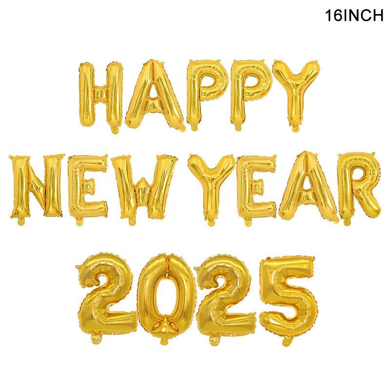 2025 Număr de coroană Baloane din folie Decorație de petrecere pentru ajunul Anului Nou Fericit Accesorii pentru cabină foto Accesorii de Crăciun Decor pentru casă Navidad 2024