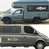 Graphics Forest Fish Decor Sticker Car Body Decoration Van Camping Rv Motohome Caravan Motor Vehicle Auto Tuning Accessories