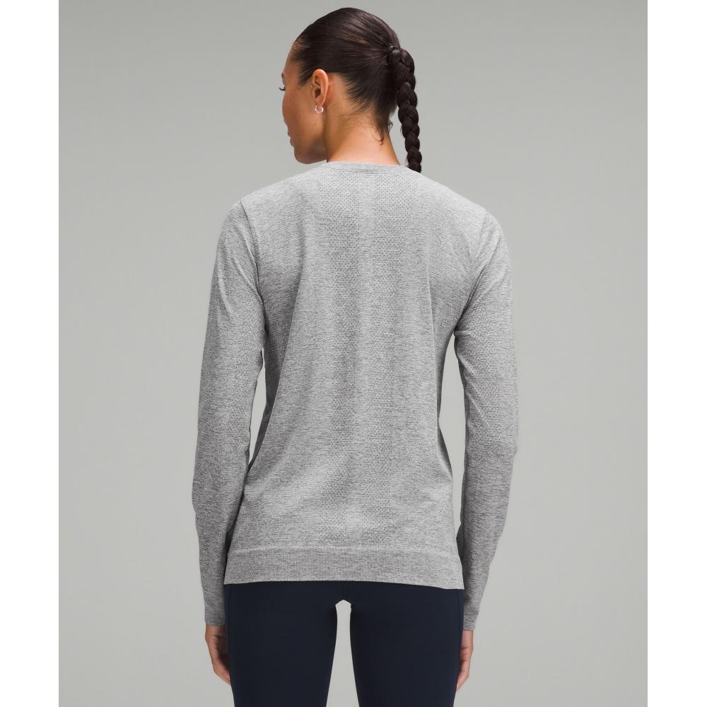 Lululemon Swiftly Relaxed Long Sleeve Shirt  Hip Length Slate White