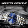New Gold Business Leather Casual Diamond Clock Men Luxury Watch Automatic Watches Mens Fashion Quartz Wristwatches Orologi Uomo