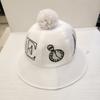 Golf Feminine Corsage Decorated English Logo Bucket Hat