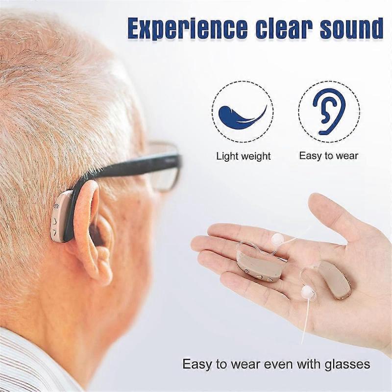 Hearing Aids for Seniors Rechargeable with Noise Cancelling, Digital Hearing Sound Amplifiers for Hearing Loss