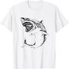 Great White Shark Motif Colorful Sharks Predator Shark T-Shirt