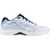 Mizuno Thunder Blade Z Volleyball Club White x Sax x Size Shoes, Activities, Indoor, Wide, Lightweight, Indoor, Entry, Beginner, Navy, 24.0 cm, 2.5E