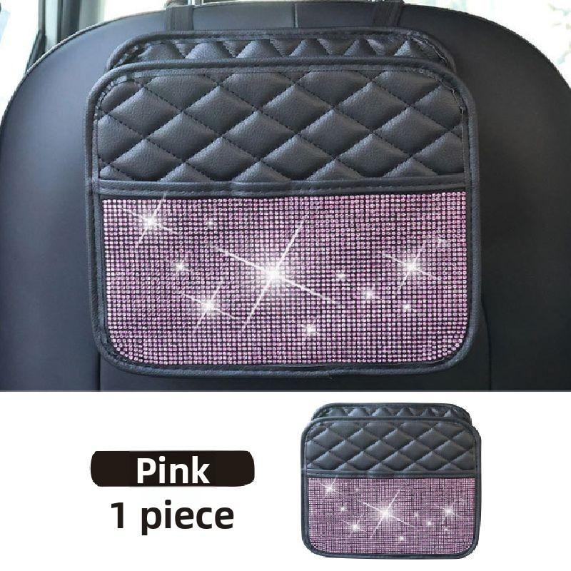 Car Seat Back Hanging Storage Bag For Holding Sunglasses Phones,Tissue,Water Cup,Sundries Tidying Pocket Portable Organizer Case