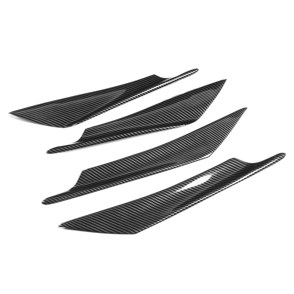 

4 шт. Автомобильный универсальный передний бампер лезвие губа сплиттер дефлектор спойлер панель замена