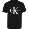 Calvin Klein Minimalist Series Chinese Style Letter Print Logo Pattern Round Neck Loose Hoodie Short Sleeve T-Shirt Unisex Tops 35H6422401(TEAM702-B2)