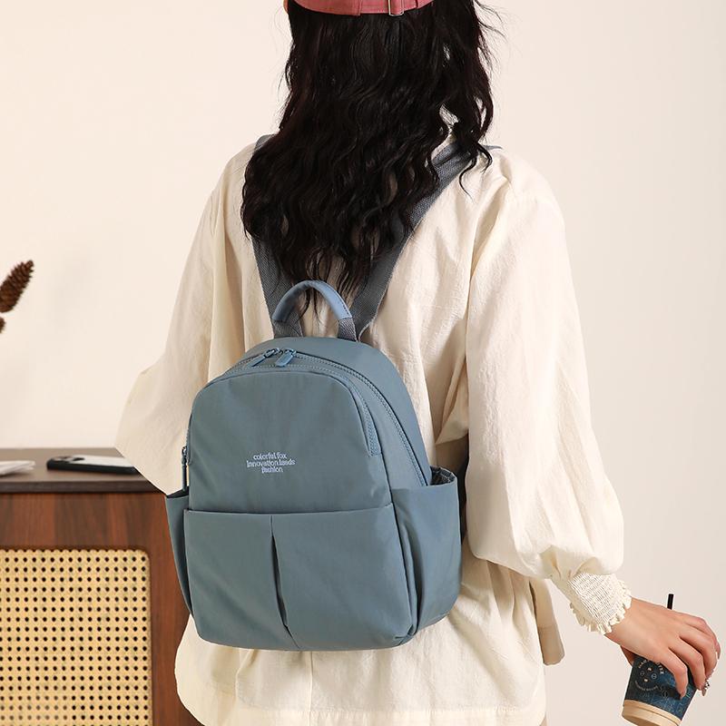 Mini Backpack with Front Pockets Casual Shoulder Bag for Daily Use
