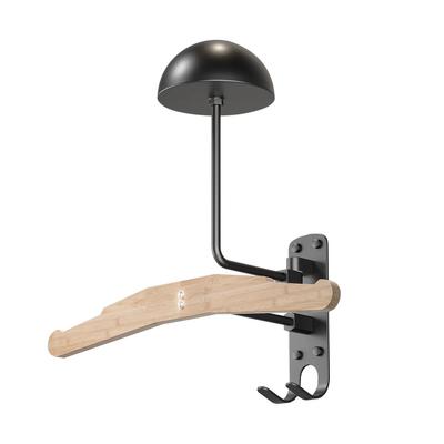 Motorcycle Helmet Rack 180° Rotation Wall Mounted Helmet Storage Stand Space Saving Multipurpose Aluminium Alloy Helmet Hanger