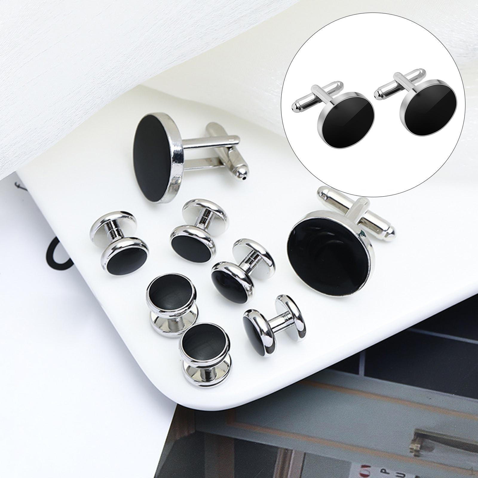 

Класичний комплект запонок і шпильок для чоловічих смокінгів 2 Cufflinks