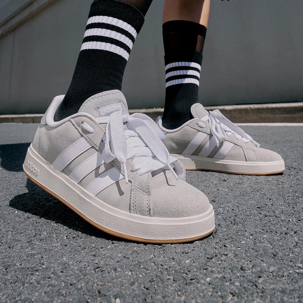 adidas Grand Court Base 00s Grey Two Cloud White Gum 38