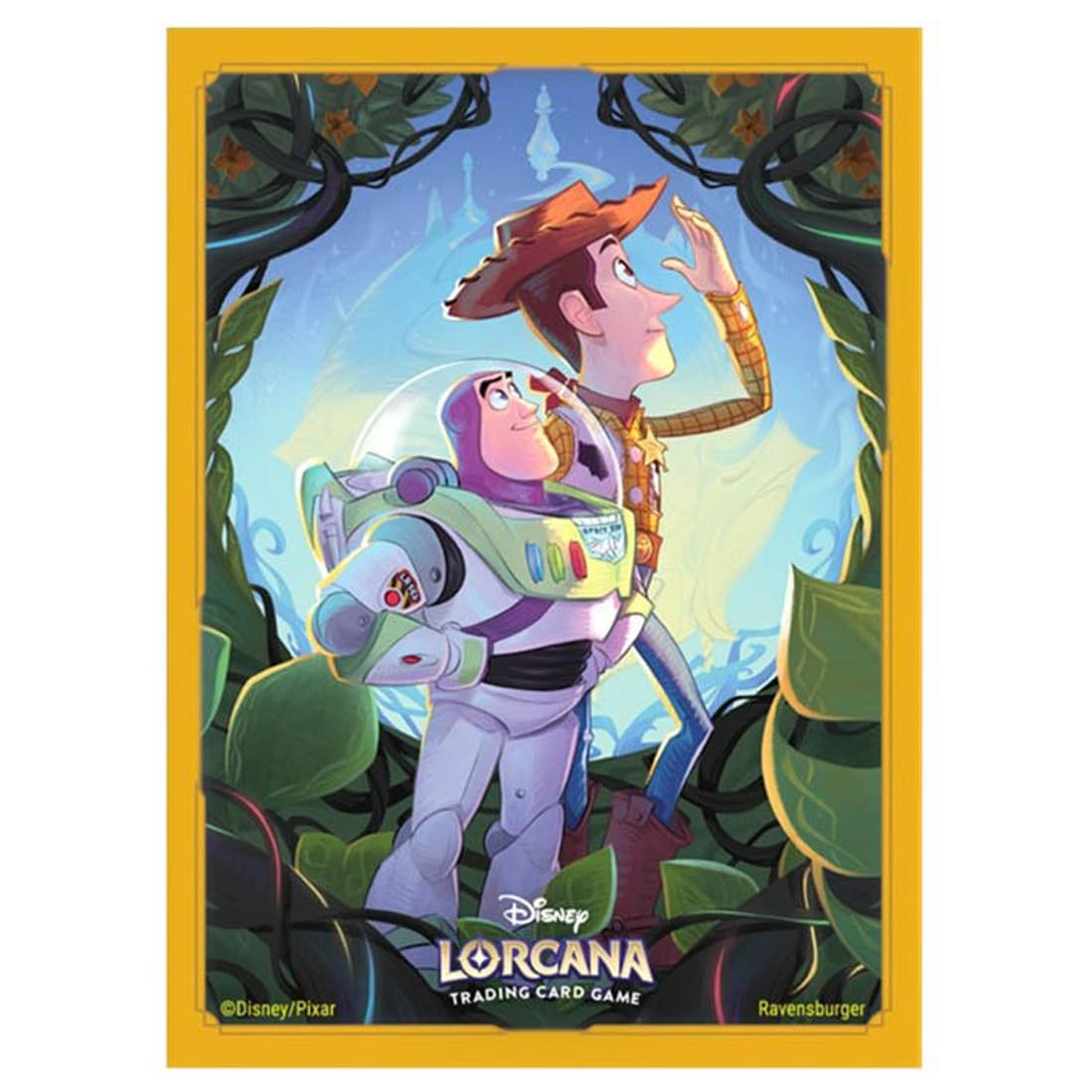 Takara Tomy Disney Lorcana TCG Card Sleeves Toy Story Woody and Buzz Lightyear Japanese Edition Official