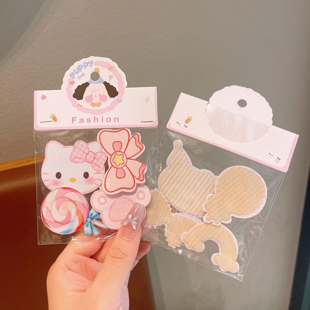 Children'S Magic Stickers, Cartoon Velcro, Baby Fruit Cute Animals, Hair Accessories, Posting Bangs Stickers For Women