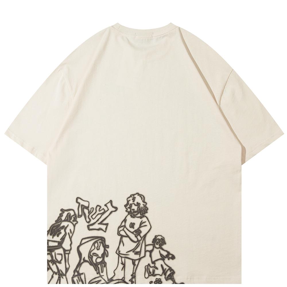 Streetwear Funny Anime Cartoon Grafické tričko