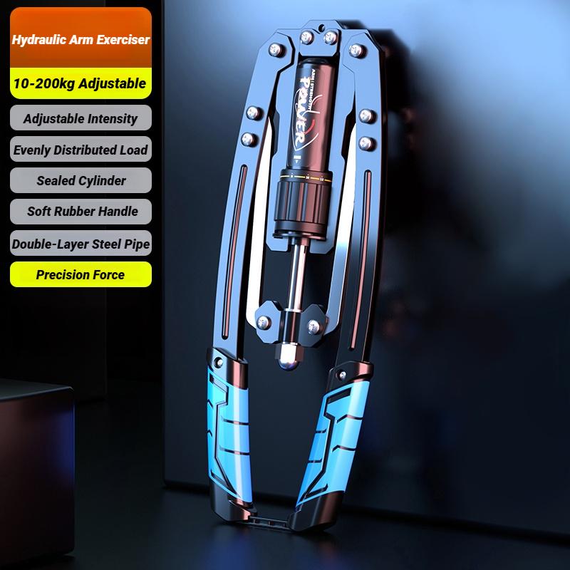 Adjustable 10-200Kg Hydraulic Chest Expander Arm Biceps Forearm Exerciser For Home Strength Training