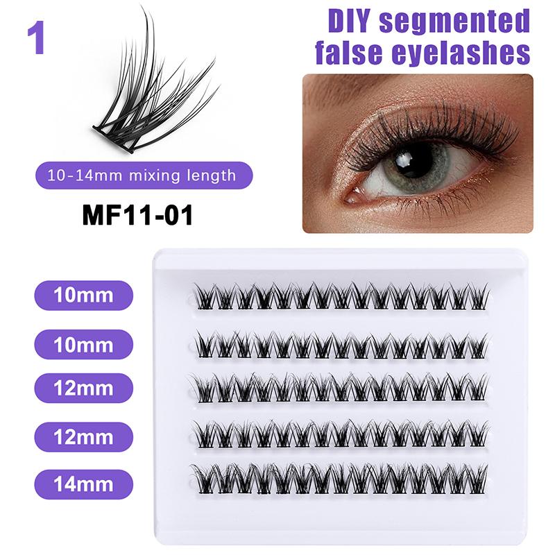 

Cluster Eyelashes Diy Eyelash Extension Individual Eyelash Clusters False Eyelashes Curled 10-14Mm Thick Fluffy Eyelash Clusters 1