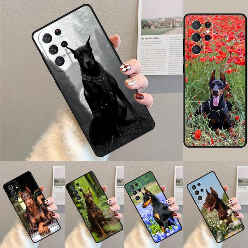 Animals Doberman Dog Phone Case for Samsung Galaxy Note 10 Pro S26 Ultra S23 S24 FE S25 S21 S22 PLUS Shockproof Cove
