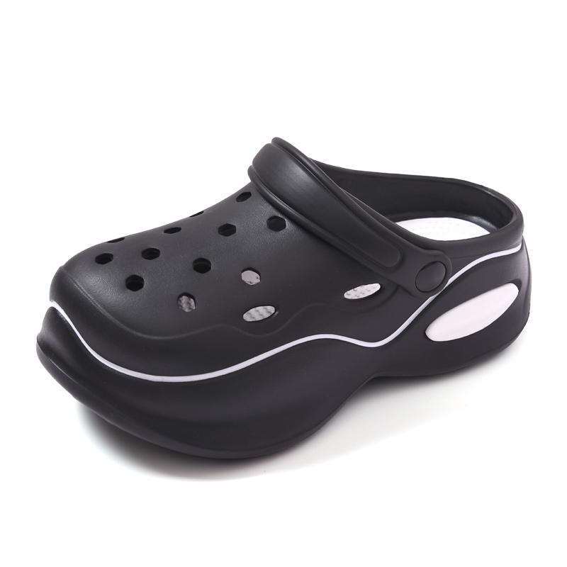 

Женские тапочки на толстой подошве с закрытым носком, женские нескользящие сандалии, женская обувь для медсестер 39/40 белый/чёрный