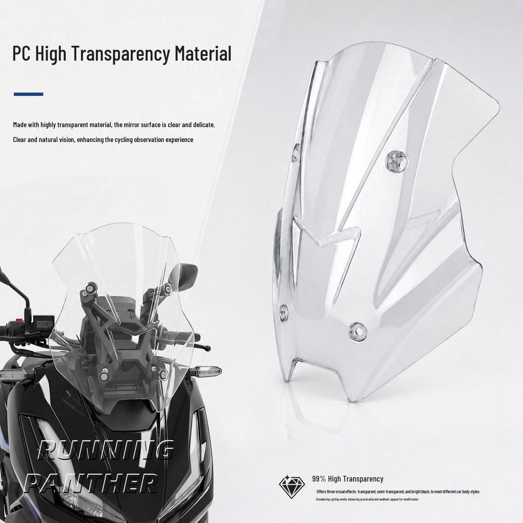 Transparent Windshield for Honda ADV350 Motorcycle - Modified PC Integrated Injection Mold