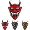 Terrifying Red Hannya Mask High Quality Resin Face Mask Perfect For Halloween Decor