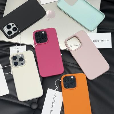 For IPhone16 Mobile Phone Case for Apple 15ProMax Imitation Original Leather Texture 14 Solid Color 13 for Apple 12 Protective Case