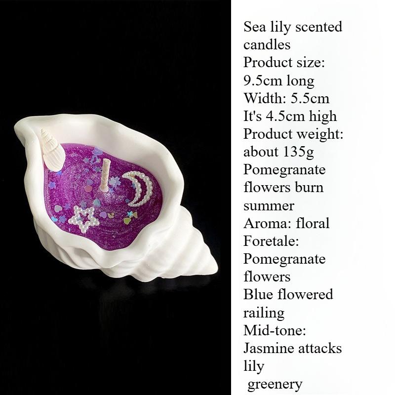 DIY Craft: Świeca zapachowa z muszlą konchy Morskiej Bryzy z kreatywną muszlą zapachową i gwiazdą, ręcznie robiona, dekoracje do domu, sypialni