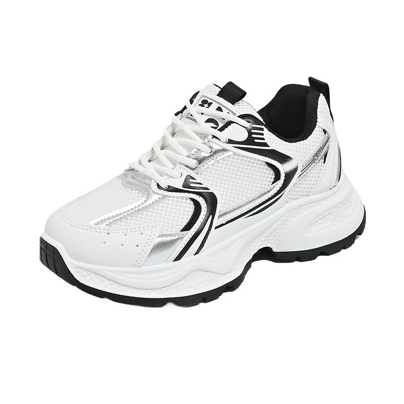 

Женская повседневная классическая спортивная обувь 2025 модная увеличивающая рост уличная нескользящая спортивная обувь роскошного бренда женская повседневная обувь 41 белый