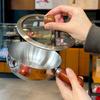 Thickened Stainless Steel Pot Heat-Resistant Ramen Noodle Bowl Yogurt Bowl Frying Egg