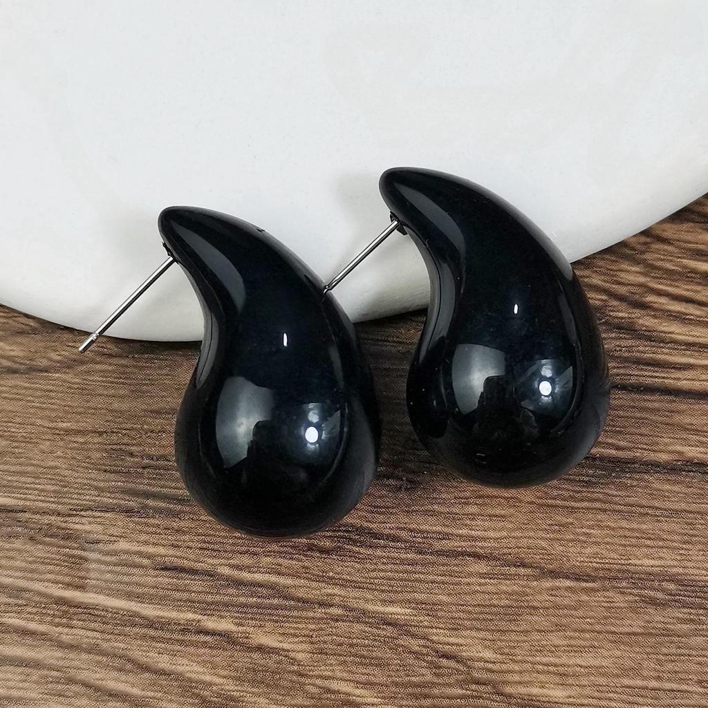 Colorful Water Droplet Drop Earrings Trendy Geometry Simple Dangle Earrings for Women Wedding Party Trendy Statement Jewelry