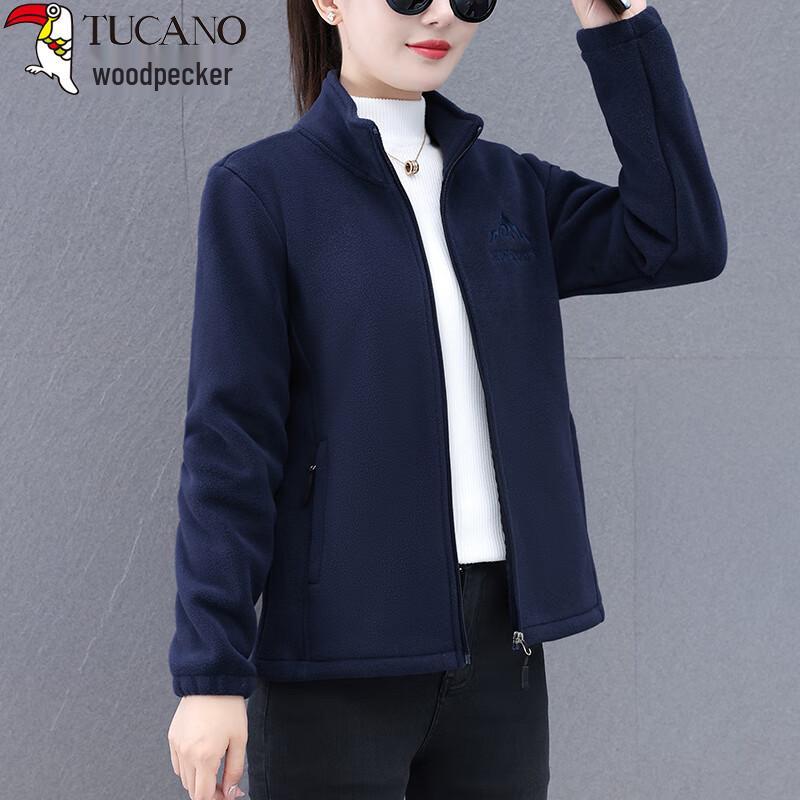 

Woodpecker Women s Warm Fleece Lined Cardigan Jacket 2XL