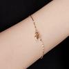 14K Heart-Plump Almond Chain Bracelet