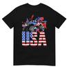 Monster Truck Toddler Boys USA American Flag July 4th Unisex T-Shirt