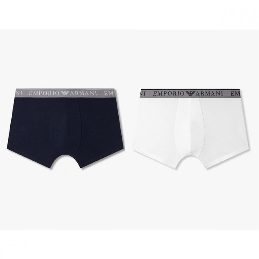 Emporio Armani Men S Cotton drawerS 2pc Set   Line Logo 0815312005  0815312006 S(95)