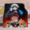 Jujutsu Kaisen Flannel Bed Blanket Warm Cozy Soft Throw Lightweight Sofa Home Decor -QJY