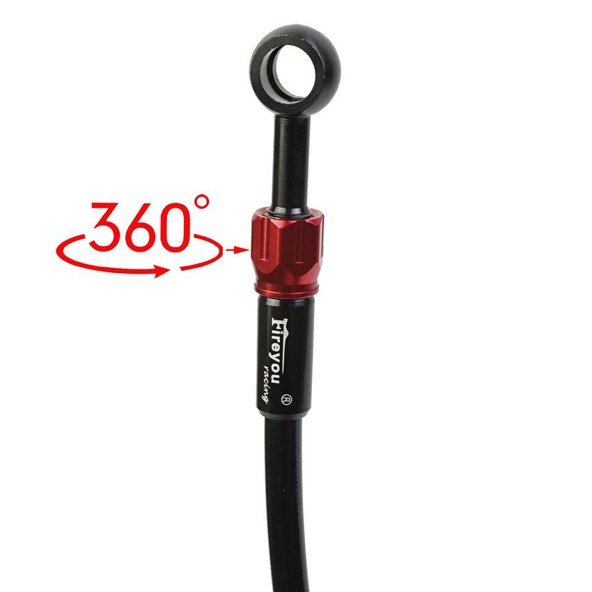 Motorcycle Brake Hose Dirt Bike Braided Steel Hydraulic Reinforce Brake Line Clutch Oil Tube Pipe Universal Scooter AN3 ATV Moto