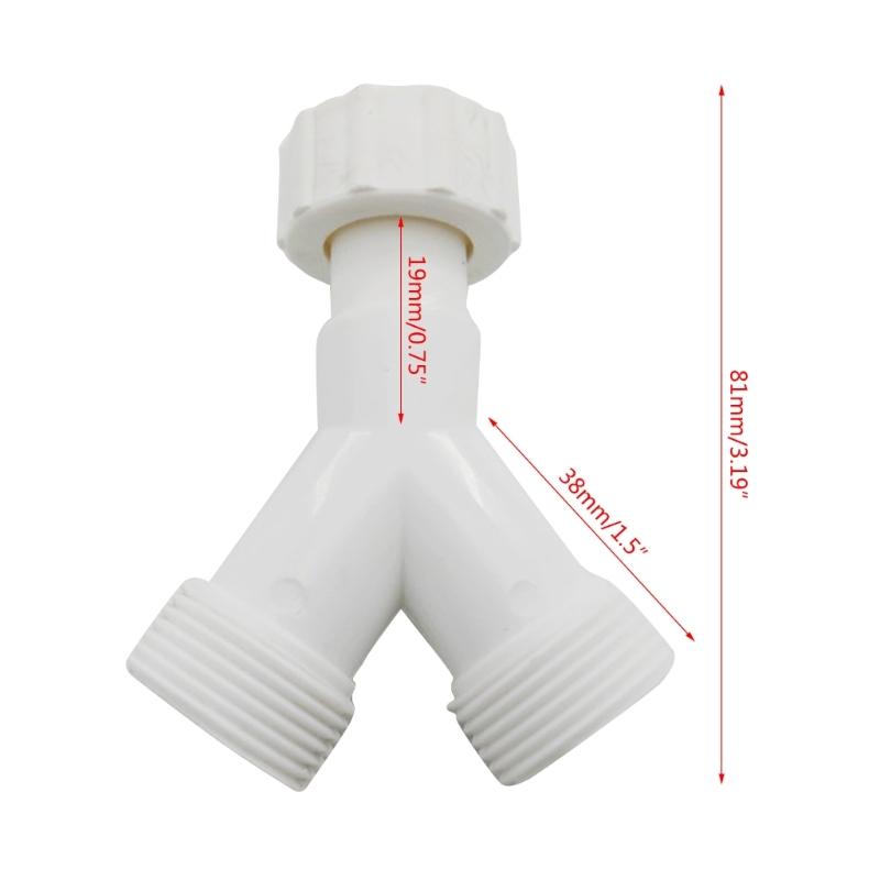 Y Shape Valves Practical Y Piece Connector for Washing Machine & Dishwasher