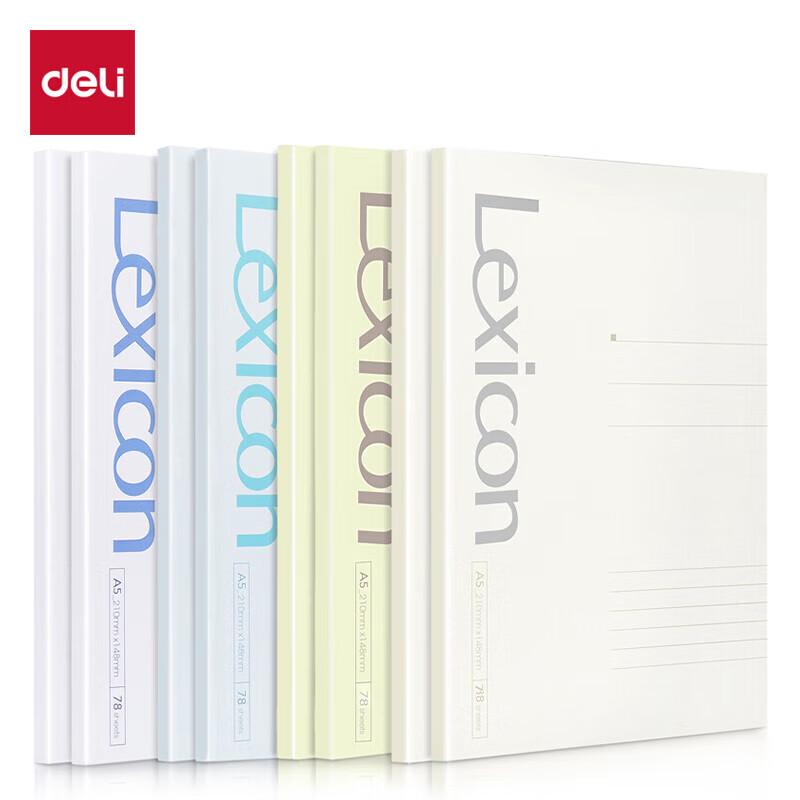 Deli A5 Softcover Notebook 8-Pack