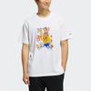 Adidas Neo Straight Fit Cartoon Pattern Printed Sports American Vintage T-Shirt Men Tops White HC3837