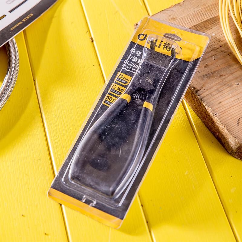 Deli External Bent Circlip Pliers