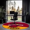 Miami Heat Printed Round Rug Carpet Chair Rug Area Rug Entryway Doormats,for Office Chair Living Room Bedroom Kitchen Room.