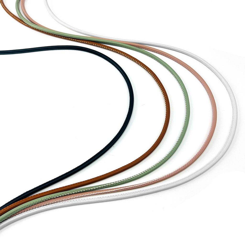 Pevná Dlouhá PU Kůže Kovová Taška přes Rameno Spona Rukojeť DIY Popruh na Peněženku Kabelky Pásky Popruh Tašky Příslušenství