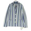 Unused DAMAcollection Made In Japan Striped Pattern Long Sleeve Knit Jacket Women Used