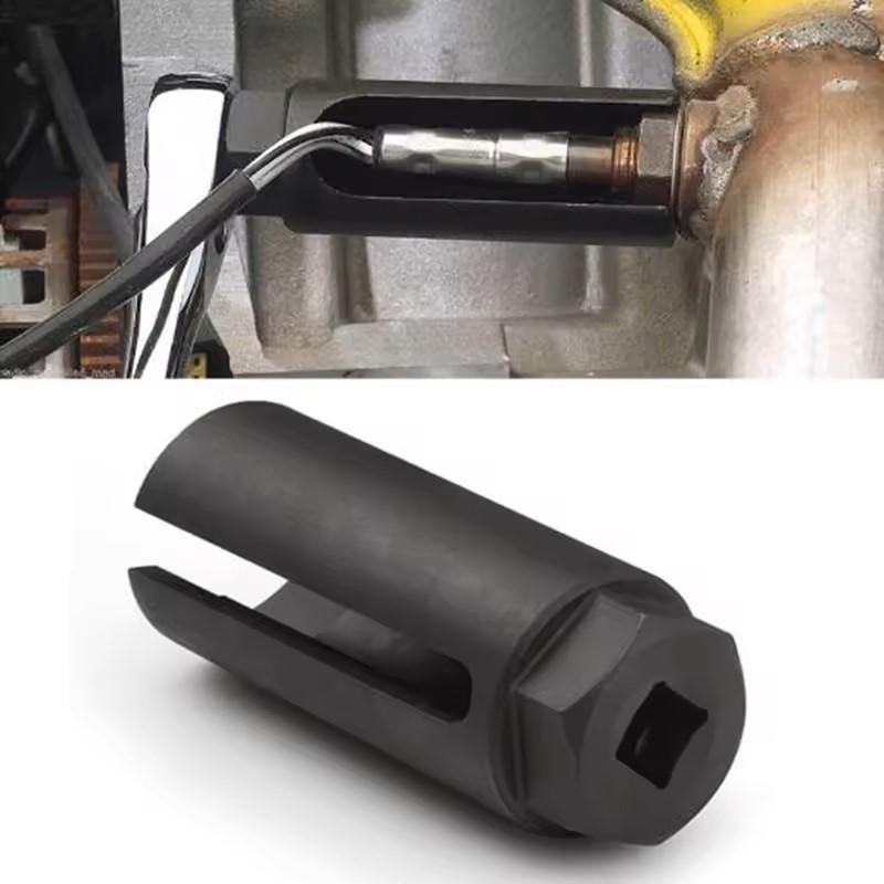 1 Piece of 9cm Long Black Oxygen Sensor Socket Tool 1/2 "square Driver Disassembly European Oxygen Sensor Socket Wrench General